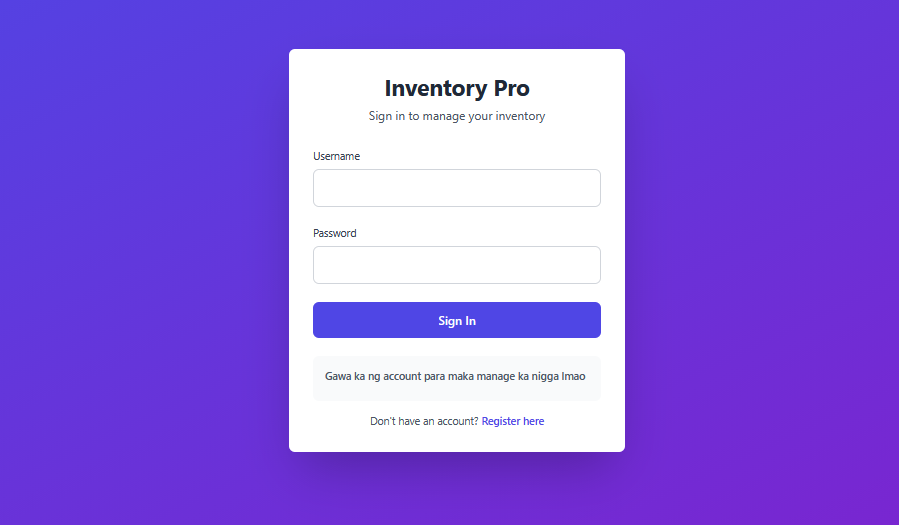 Inventory Management System