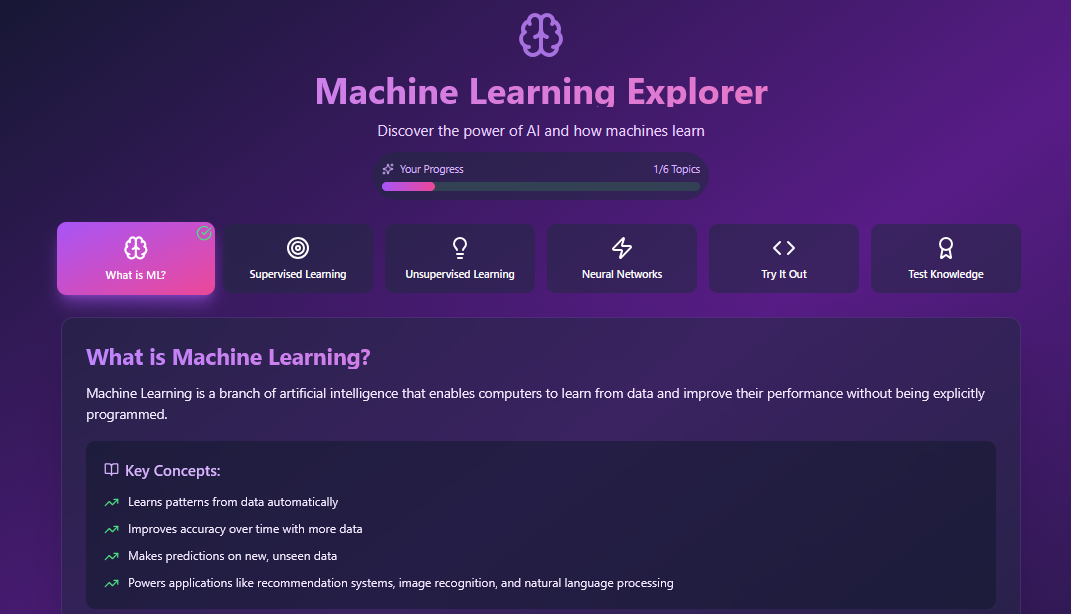 Machine Learning App